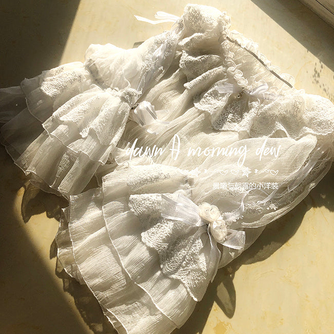 Dawn and Morning - Flower Wedding Lolita Accessories Headdress Set