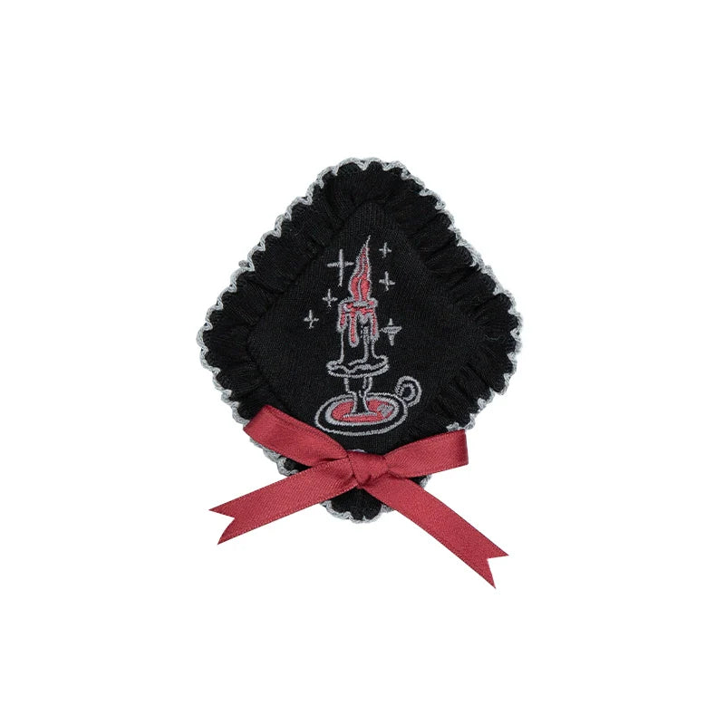 With PUJI - Castle Night - Gothic Twins Lolita OP Three-tiered Embroidery Dress