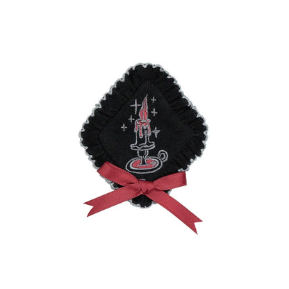 With PUJI - Castle Night - Gothic Twins Lolita OP Three-tiered Embroidery Dress