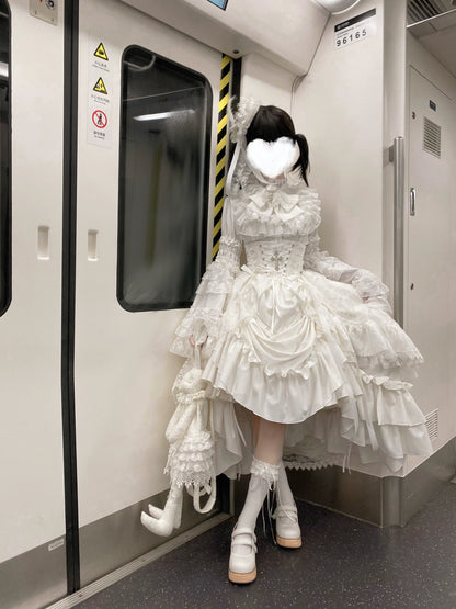 Nightingale Girl - Eternal Taboo - Gothic Lolita Dress with Princess Sleeve Shirt