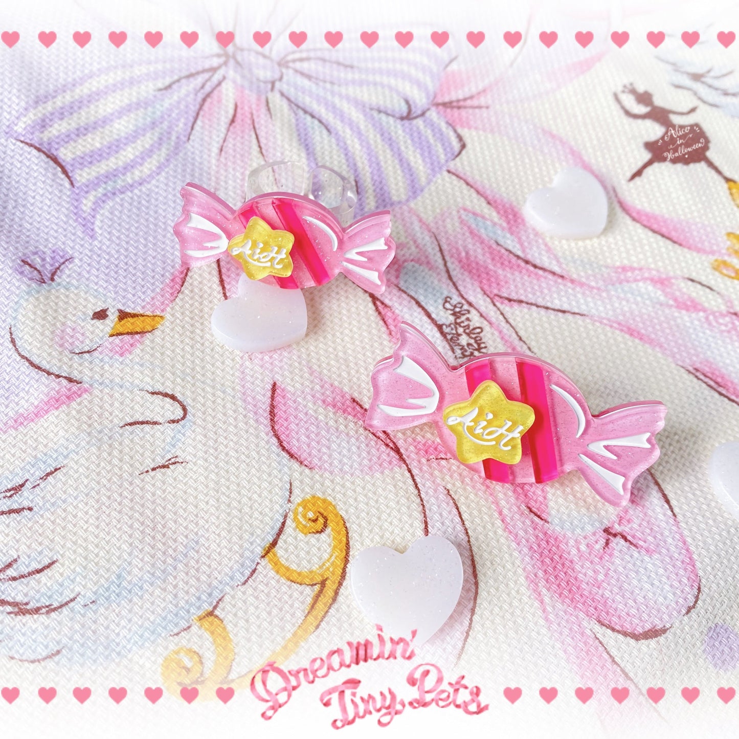 Halloween Alice - Rainbow Candy - Sweet Lolita Ring Hairclip