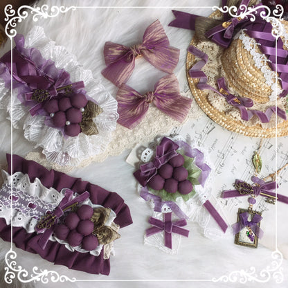 Chestnut Lolita - Louvre Vineyard Accessory Hairband Retro Lolita KC