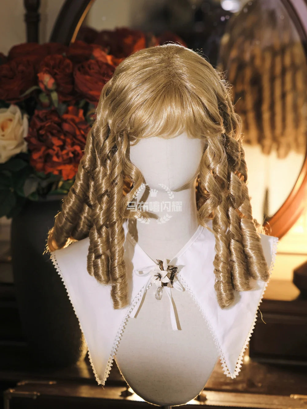 Mabuxi - Retro Lolita Wig Elegant Roman Curls Gorgeous Court Wigs