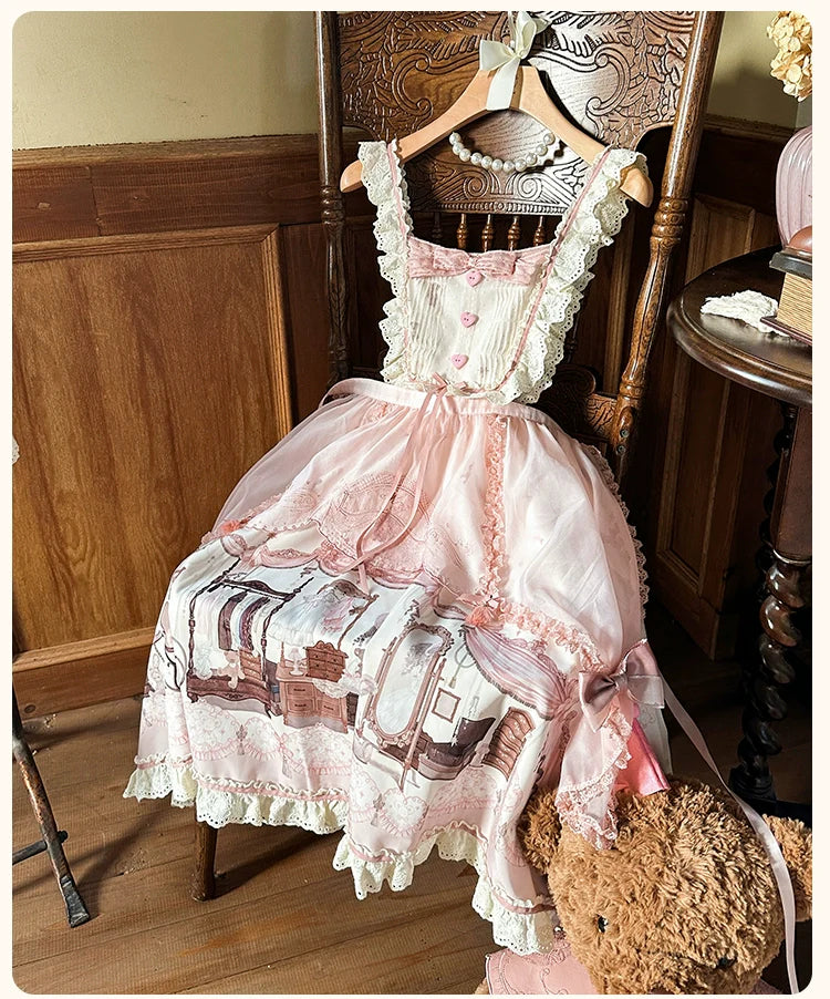 Mademoiselle Pearl - Lovely Lolita Dress OP Cloak Blouse SK Set