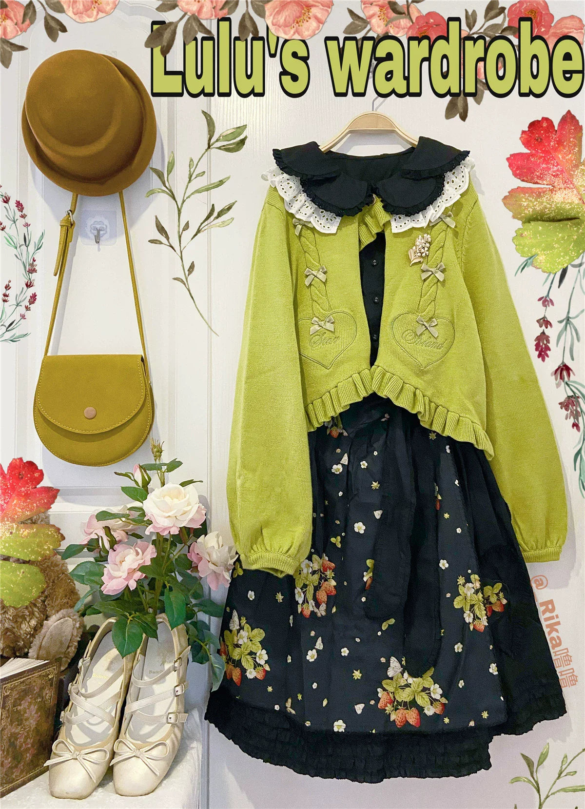 Dark Star Island - Sugar Frost - Sweet Lolita Cardigan Knit Embroidered Sweater