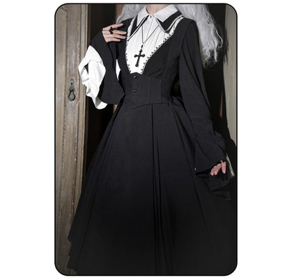 Susin Lolita - Cross Praise - Nun Style Gothic Lolita Dress and Blouse