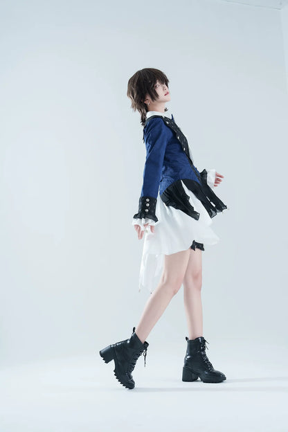 Xiongdoujiang - Chris' Son - Ouji Lolita Coat set, Irregular Hem Dress