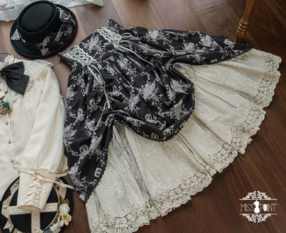 Miss Point - Customized Vintage Lolita Skirt Elegant Pullover Fishbone SK