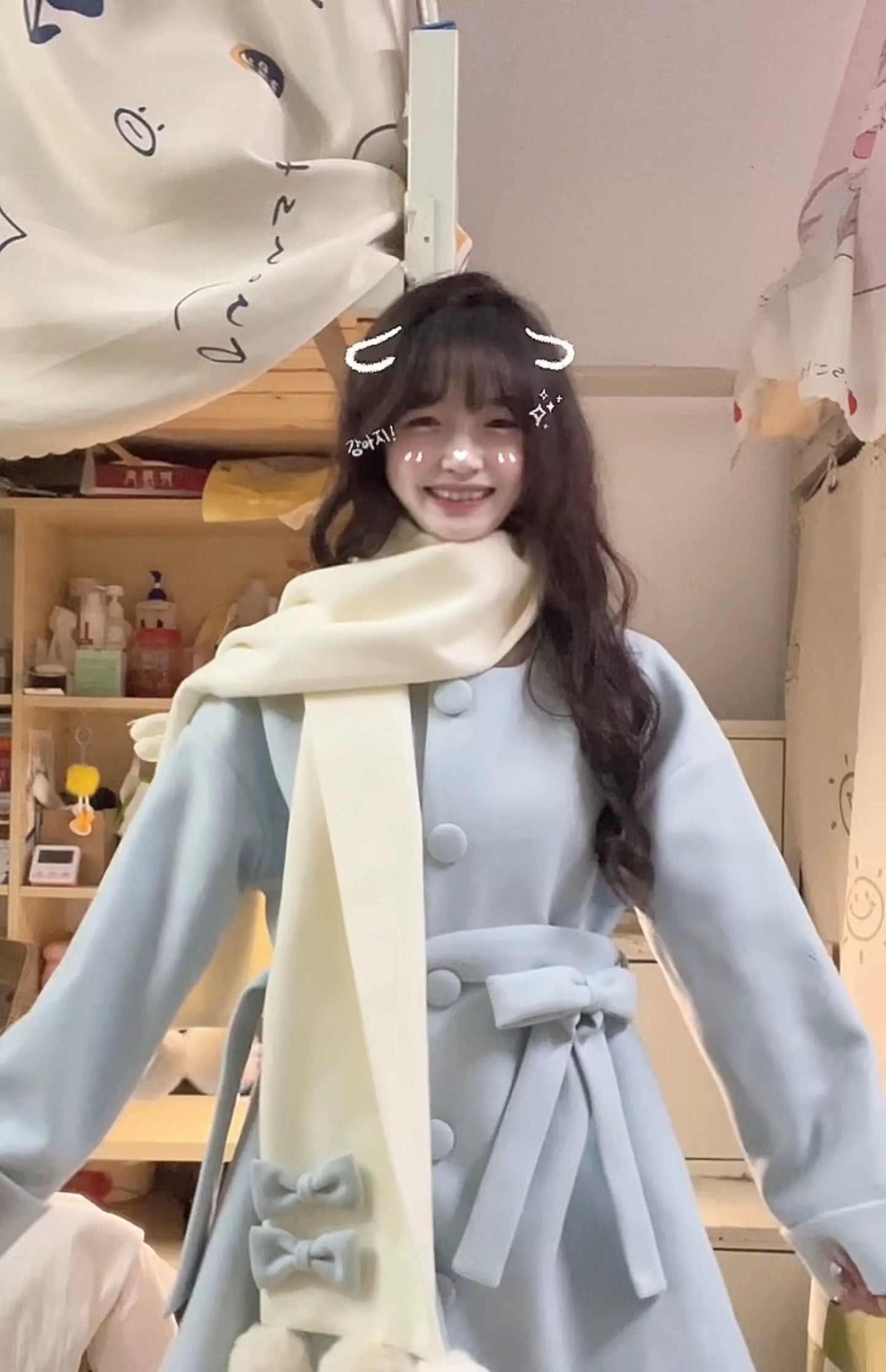 Platycodon House - Winter Sweet Lolita Coat Long Scarf Outerwear