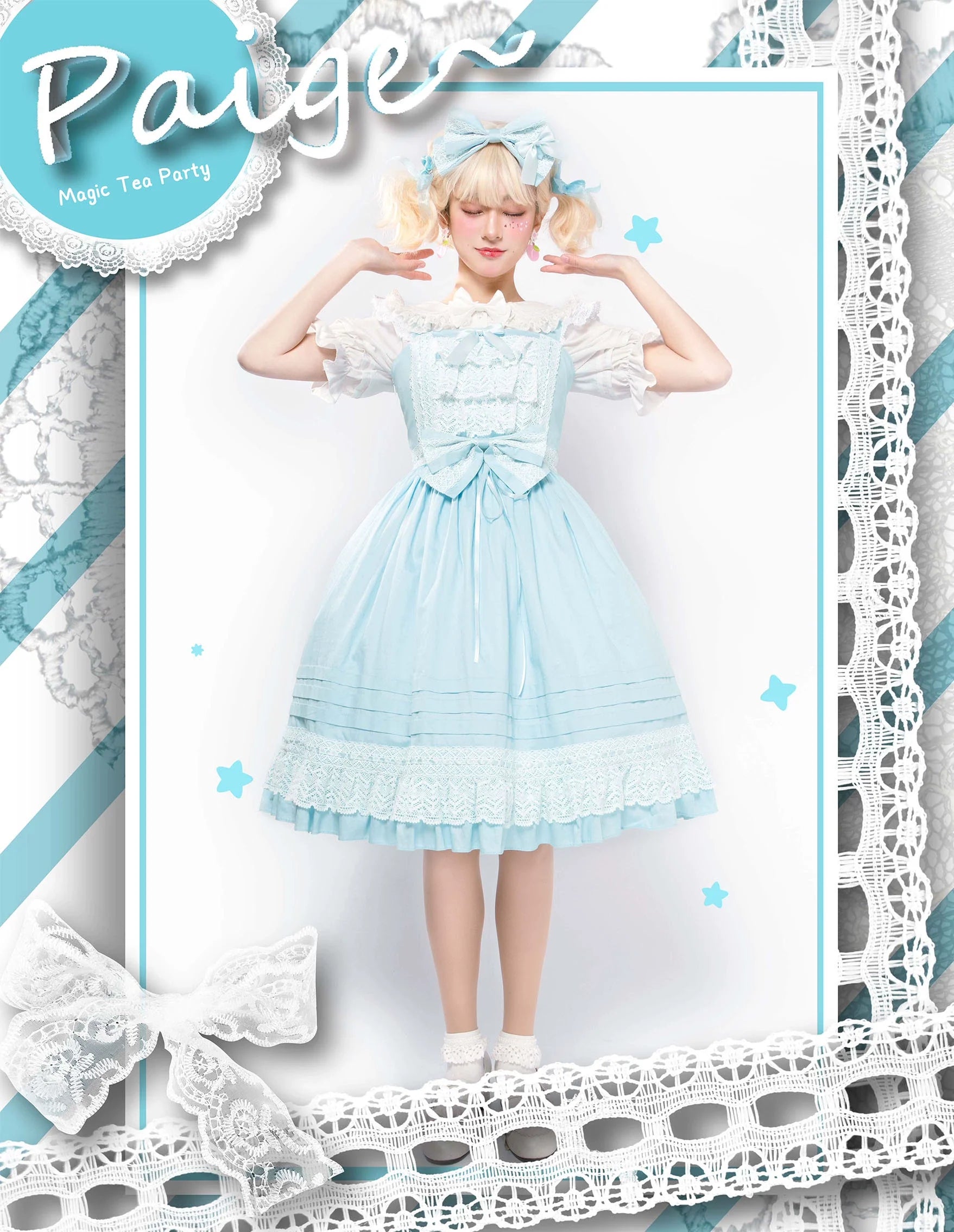 Magic Tea Party - Cute Lolita Jumper Dress Multicolors JSK