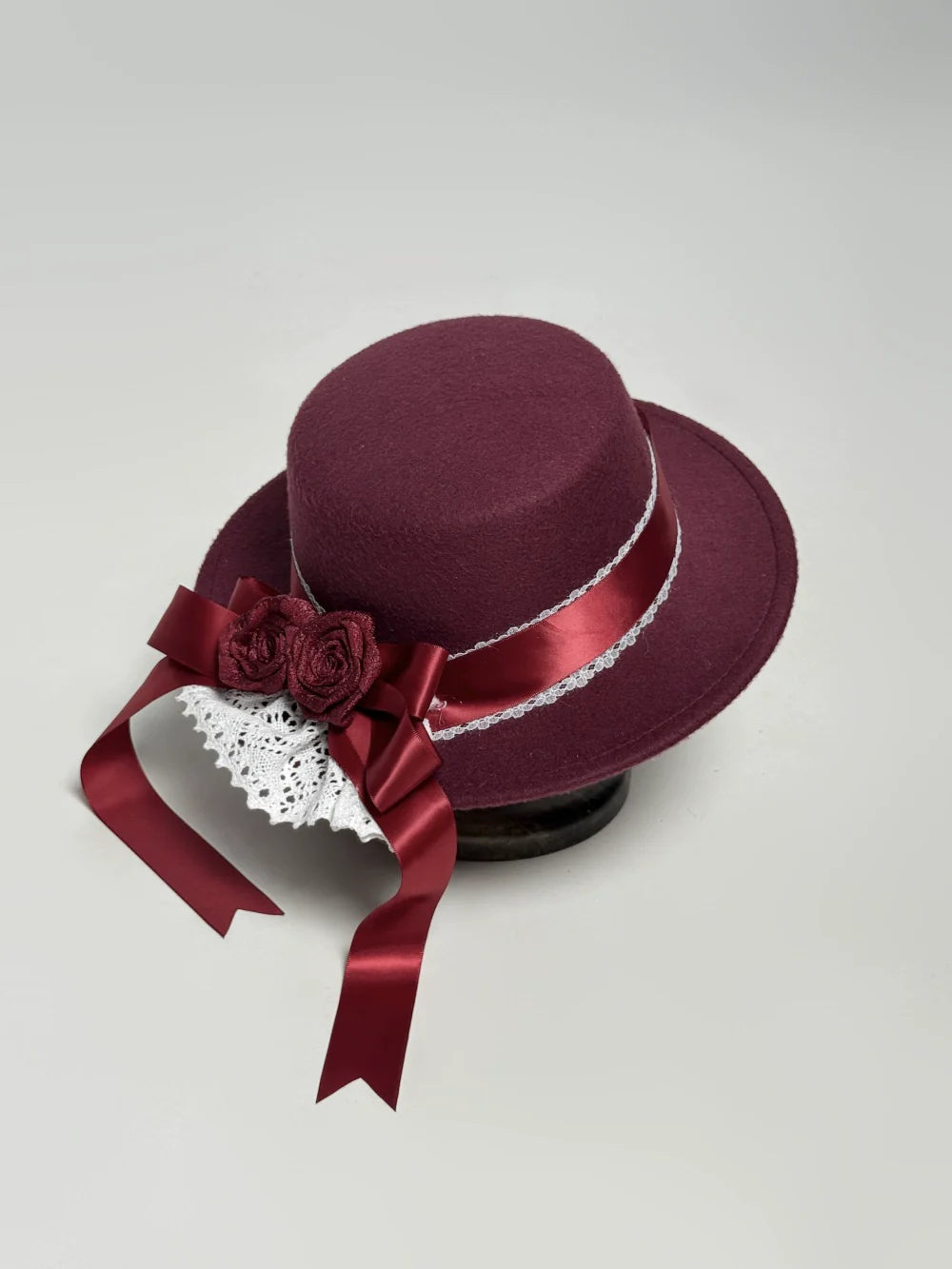 LeMiroir - Winter Solstice - Elegant Lolita Hat, Detachable Collar, Handbag