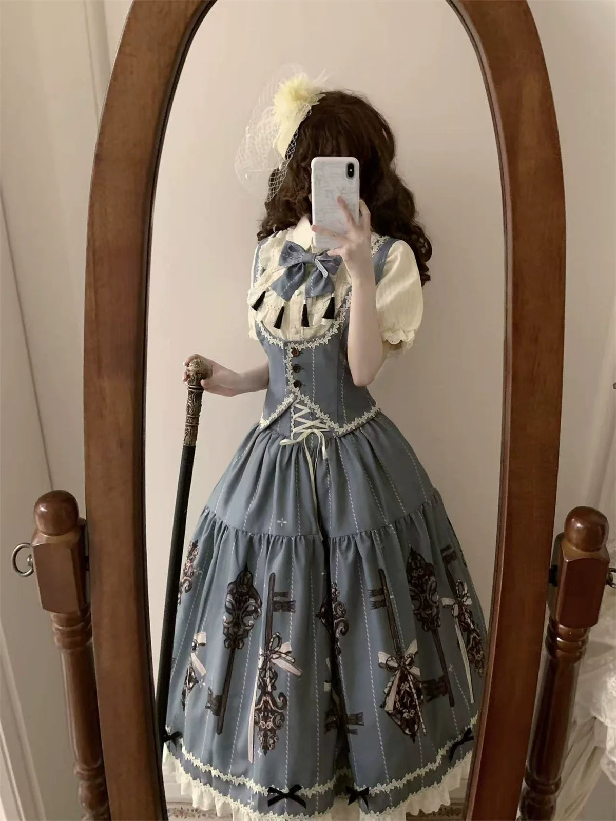 Uncle's Workshop - Secret Key - Classic Lolita Dress Suit, Key Print