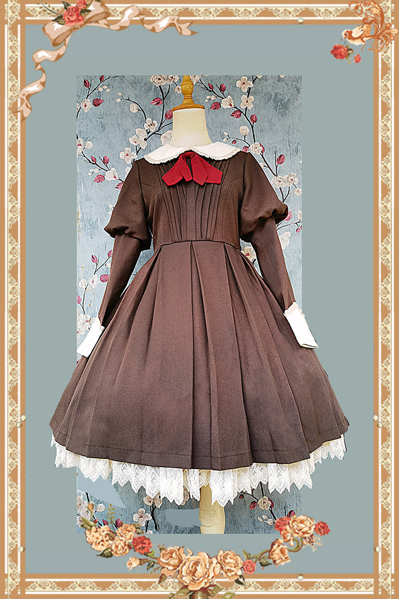 Infanta - Suliko - Maid Lolita OP Set with Soldier Style Waist Pack and Apron