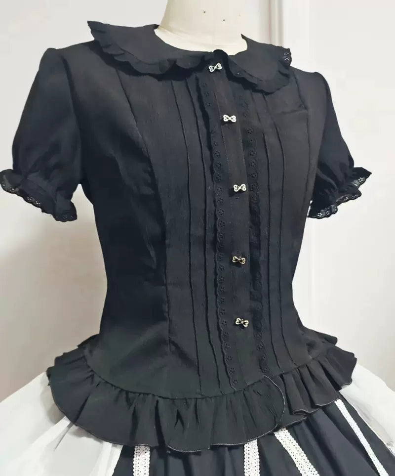 Sweet Angel - Daily Lolita White Short Sleeve Shirt