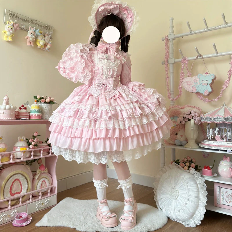 Hanguliang - Love Feathered Bond - Wedding Sweet Lolita JSK Gorgeous Bridal Blouse