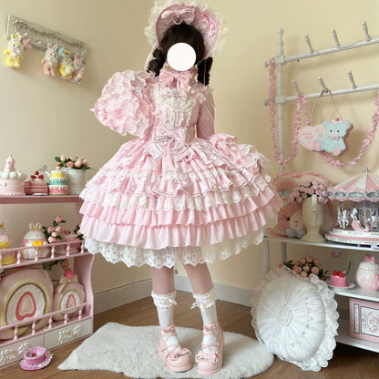 Hanguliang - Love Feathered Bond - Wedding Sweet Lolita JSK Gorgeous Bridal Blouse