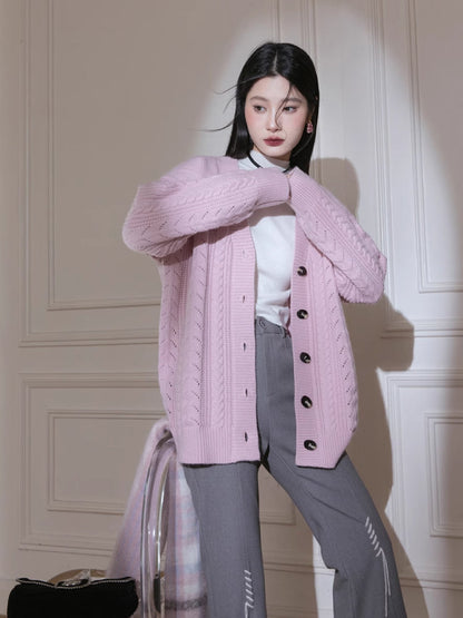 Handmade wool low waist pants【s0000005787】