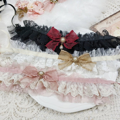 Miss Point - Dawn Girl - Reto Elegant lolita OP Dress Lace Long Sleeve