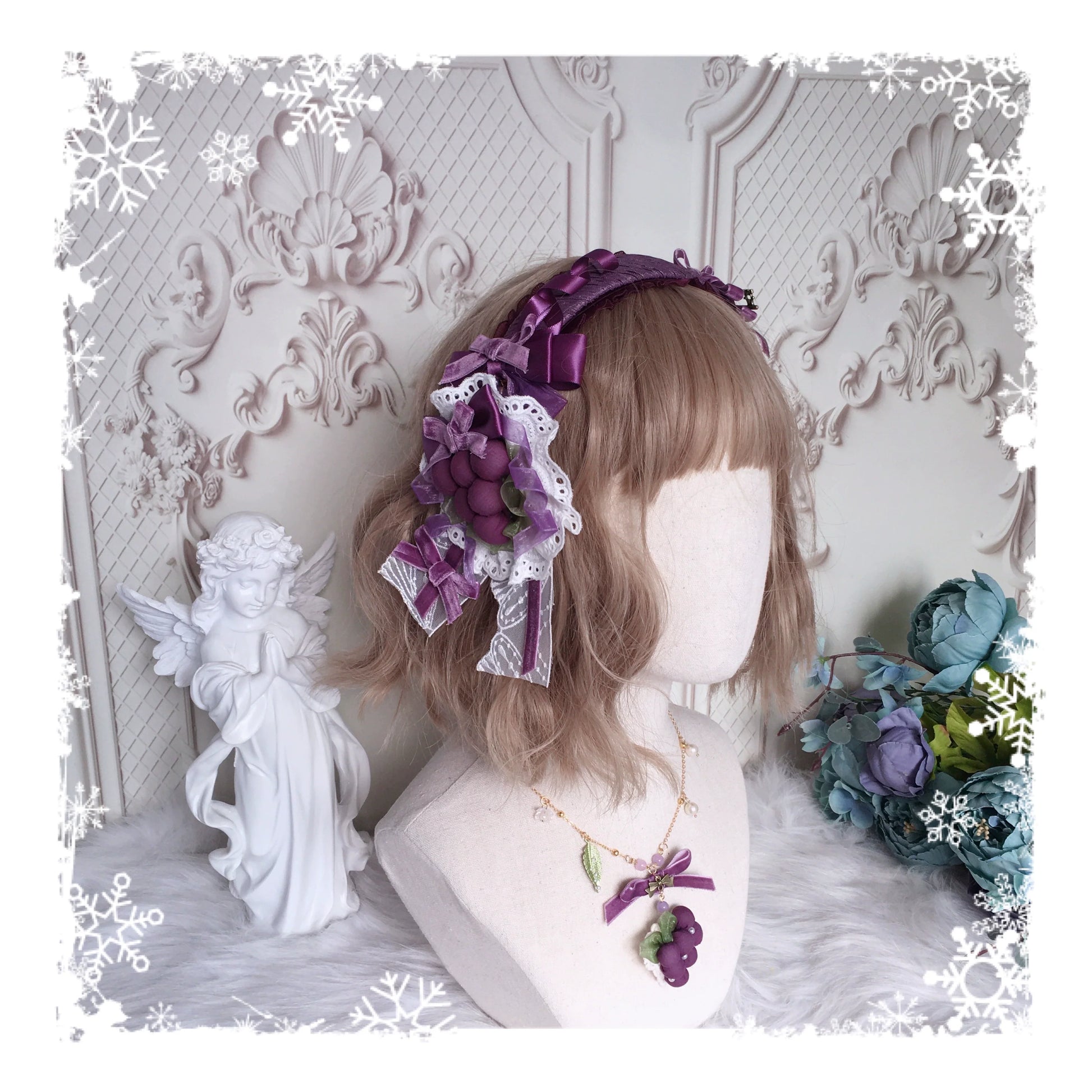 Chestnut Lolita - Louvre Vineyard Accessory Hairband Retro Lolita KC