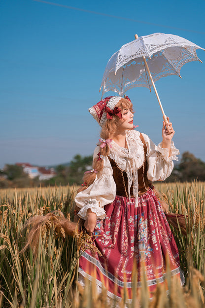 Miss Point - Rich Hymn - Lolita Bavarian Cotton Embroidered Blouse