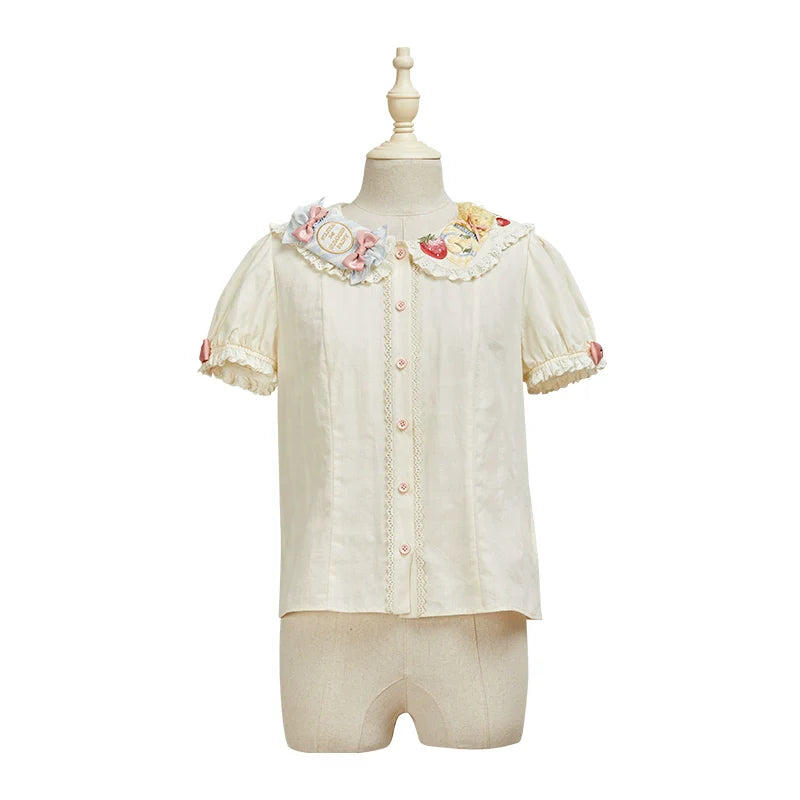 Summer Fairy - IP Collab Kawaii Lolita JSK Shirt Candy Box Hat