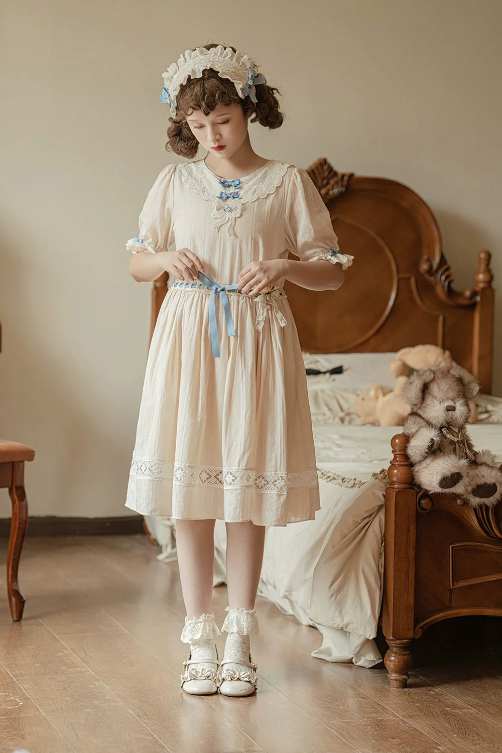 Miss Point - Customized Elegant Lolita OP Dress Cute Daily Girl Short Lolita Dress