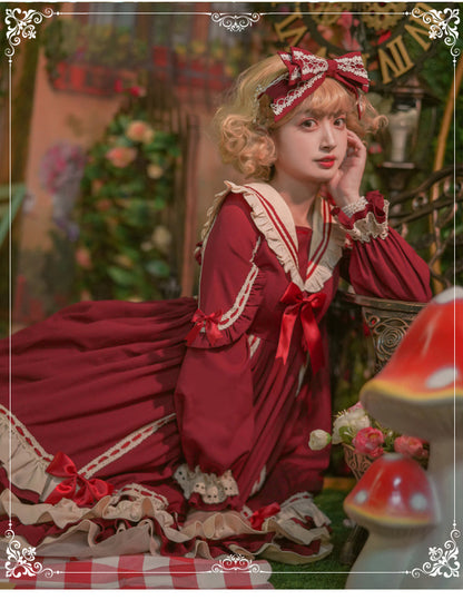 Eieyomi - Miss Betty - Vintage Princess Cotton Lolita OP Dress