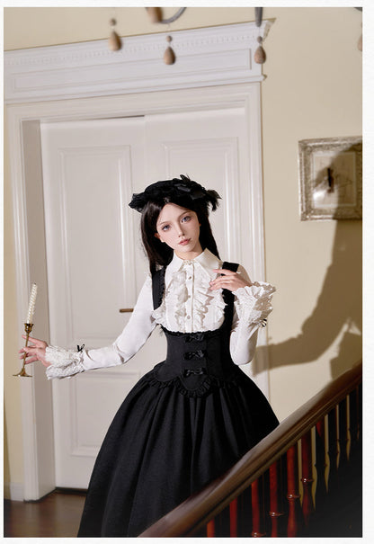 With PUJI - Silent Whisper - Classic Lolita Bust-supporting Long Dress, Shirt