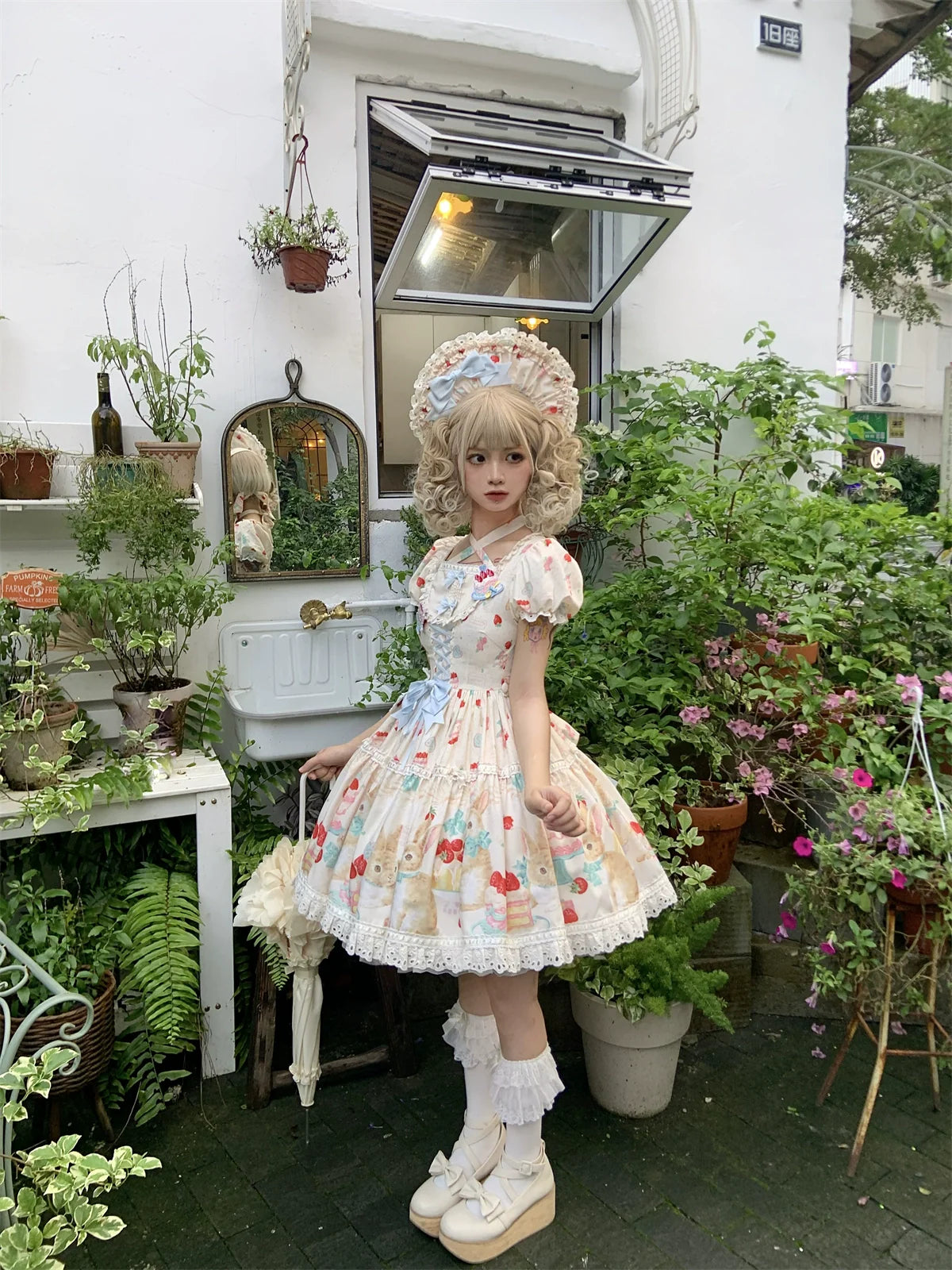 Dark Star Island - Honey Bunny Cake - Sweet Lolita JSK/OP/Strap SK/Shirt