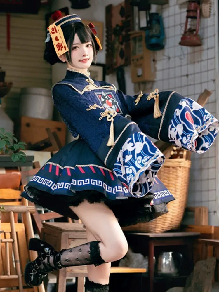 Sakurahime - Little Zombie - Zombie Lolita Jumper Dress Cute Lolita Coat Set