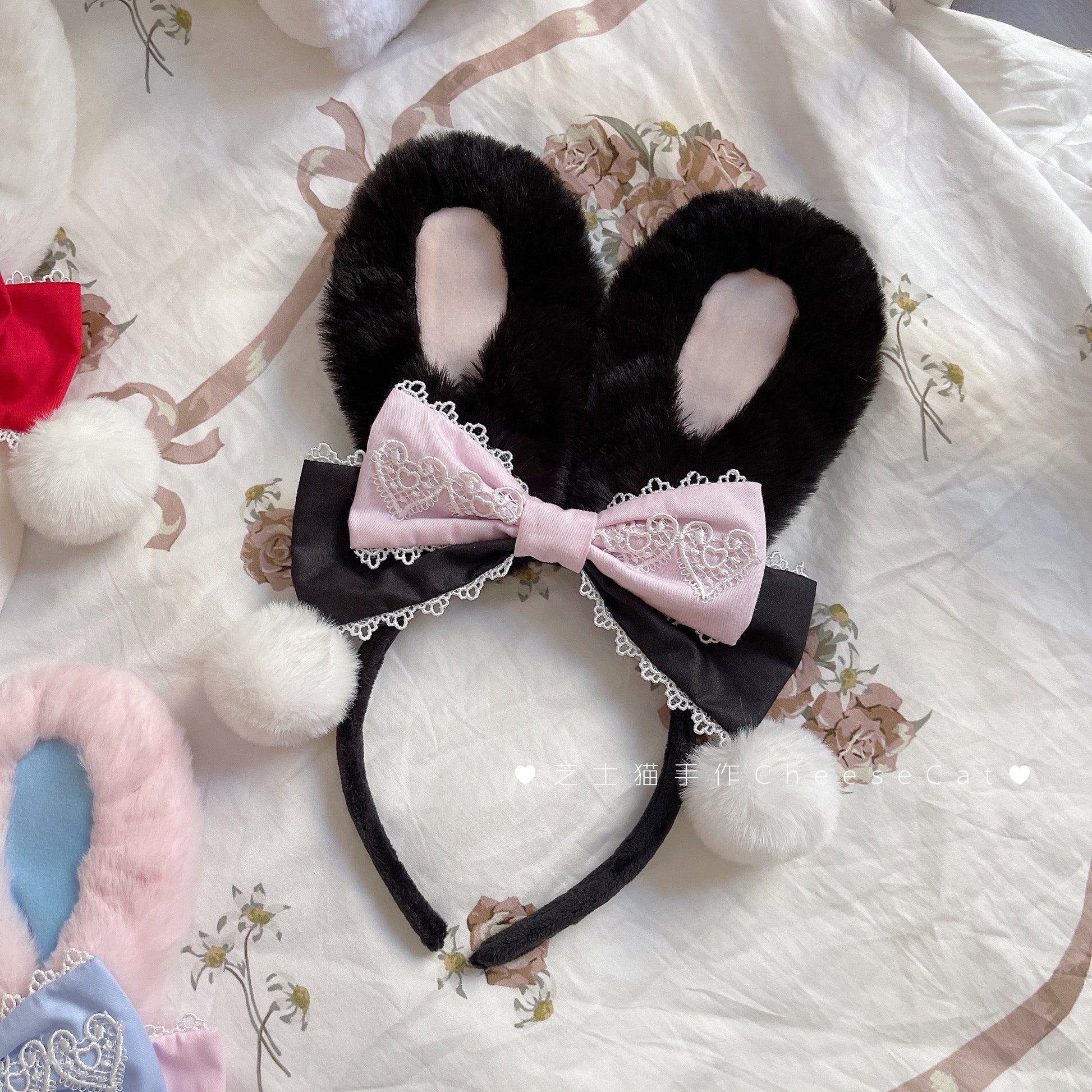Cheese Cat - Cute and Fluffy Rabbit Ear Lolita KC