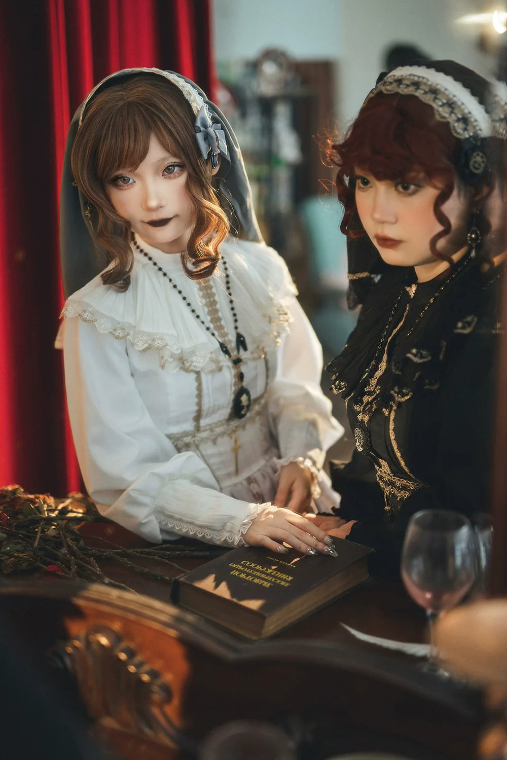 Miss Point - Demon Hunting Notes - Elegant Lolita Blouse Ruffled Collar