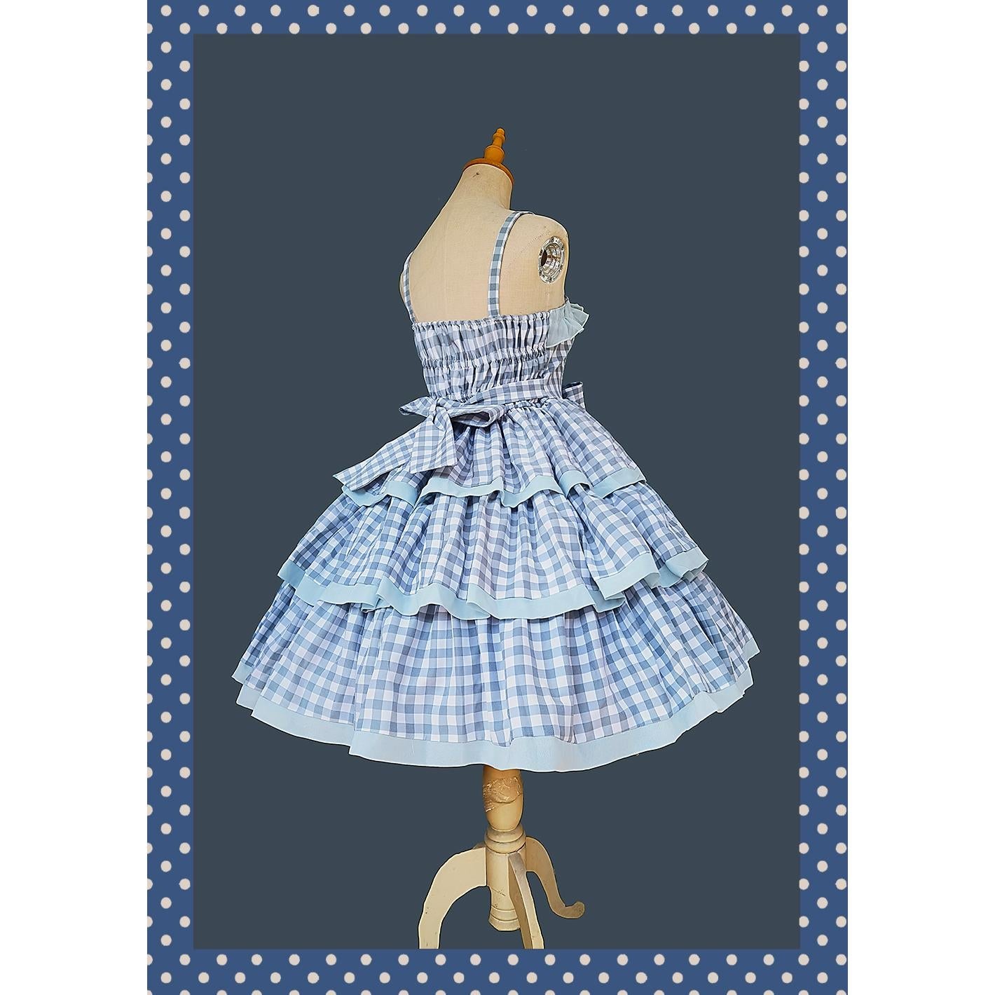 Infanta - Cloth Cat - Kawaii Lolita JSK Multi-Color Tiered Ruffles Dress