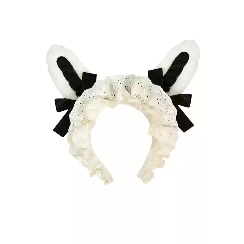 With PUJI - Rabbit&Alice - Sweet Twin Lolita OP Dress Doll Apron Dress Set