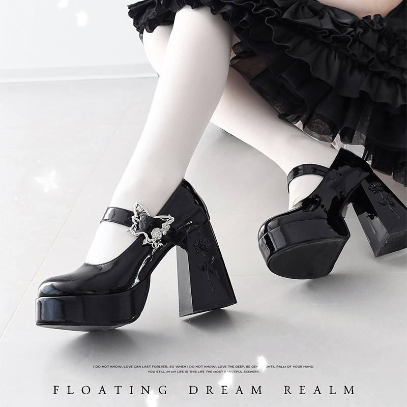 Dreamland - The cycle of all things - Lolita High Platform Shoes with Elegant Butterfly Buckle