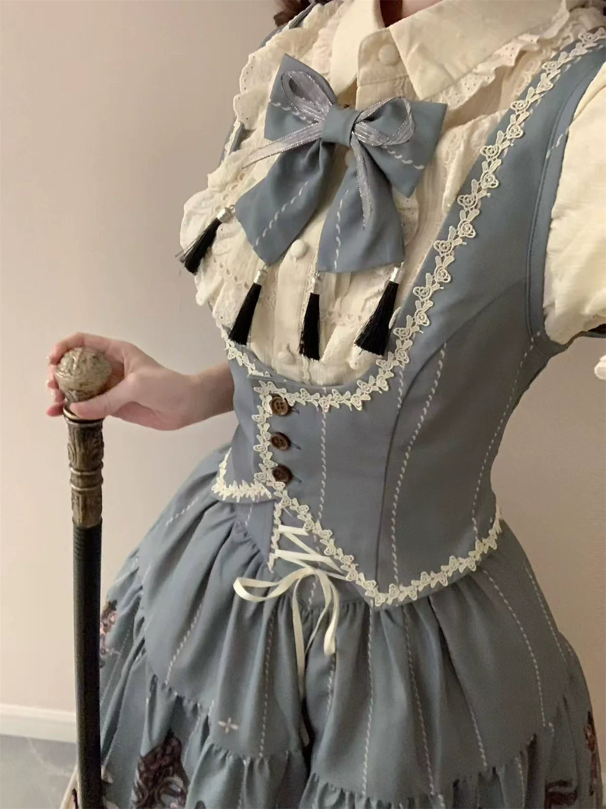 Uncle's Workshop - Secret Key - Classic Lolita Dress Suit, Key Print