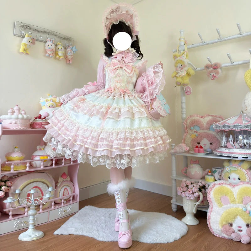 Hanguliang - Star Love Song - Wedding Sweet Lolita JSK Suit Doll-like Dress