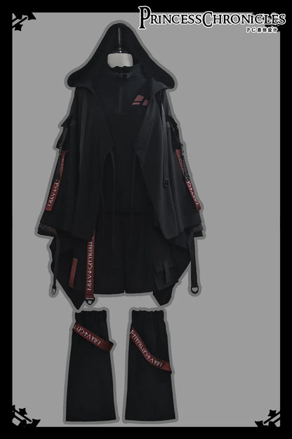 Princess Chronicles - Nameless Blade - Waste Soil Ouji Lolita Black Shorts and Leggings