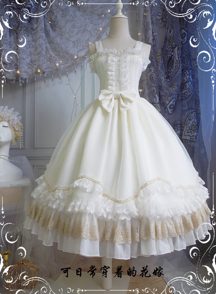 Fairy Tales - Fate Quartet Bridal Lolita Gothic JSK Dress