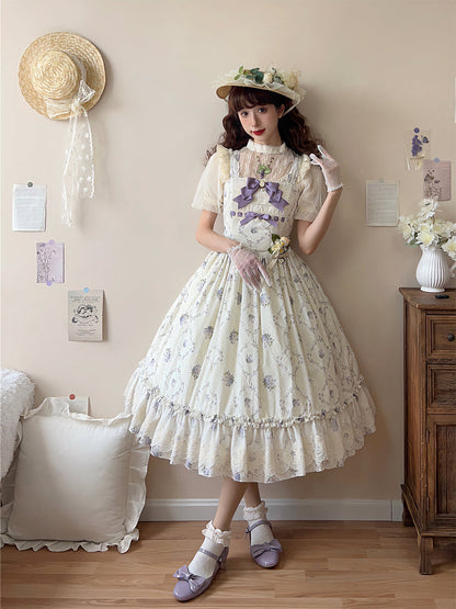 Miss Point - Customized Wood Rose 2.0 Elegant Vintage Jumper Dress