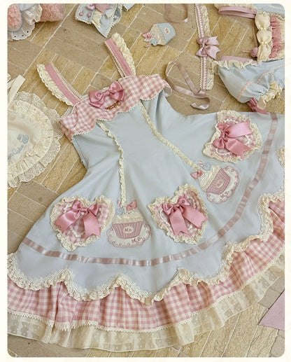 Mademoiselle Pearl - Cup Cake - Sweet Lolita OP Dress Kawaii Lolita JSK SK