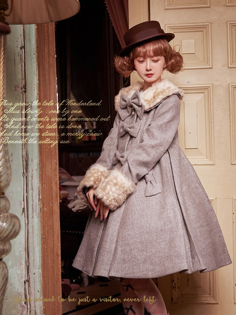 Unideer - Casual Lolita Winter Wool Down Coat Multicolors