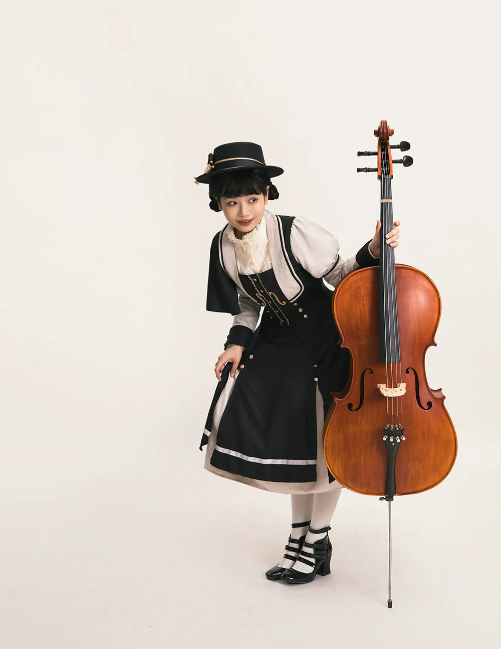 Miss Point - Golden Movement - Elegant Lolita Fishbone Skirt Customized