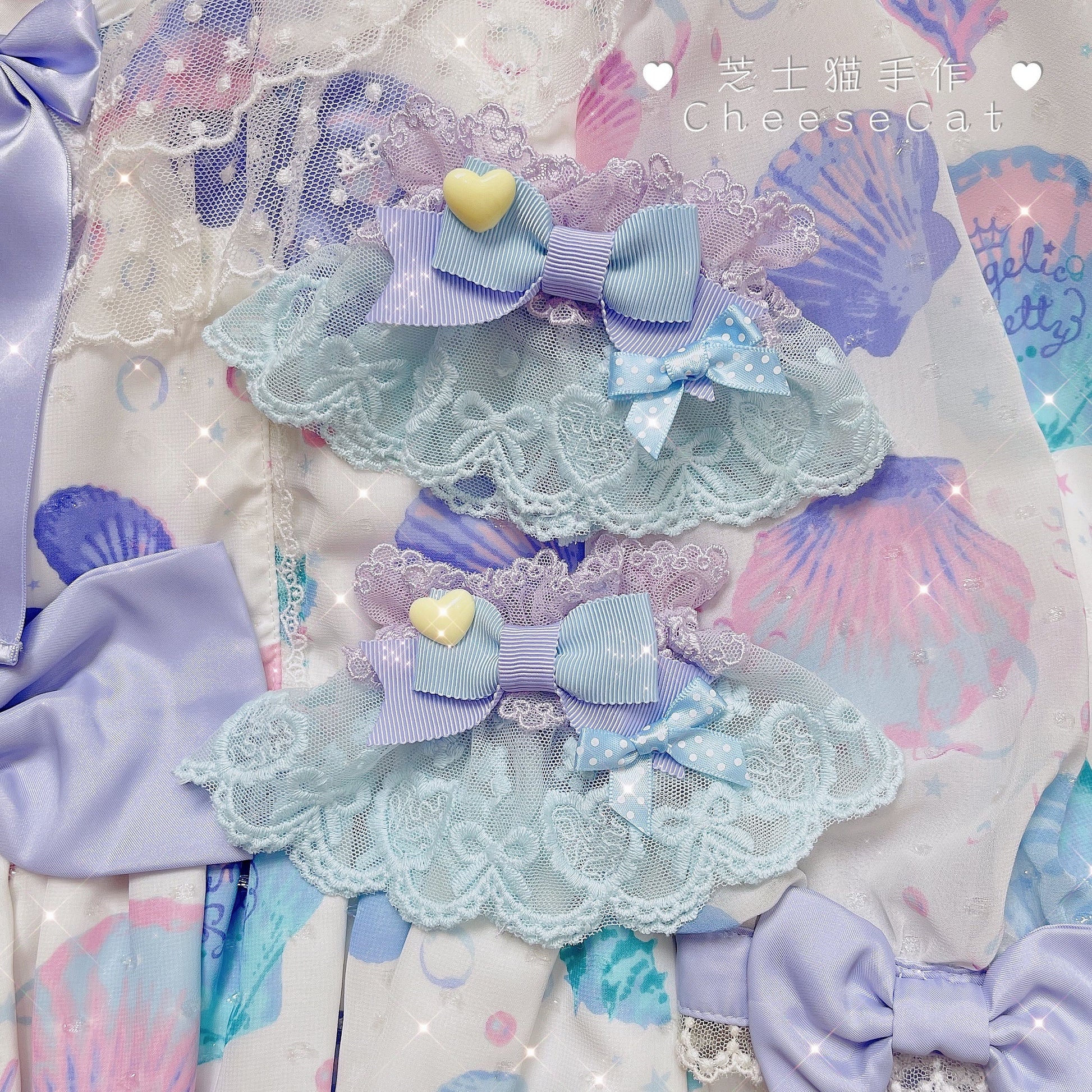 Cheese Cat - Sweet and Happy Flower Limited Lolita Cuff