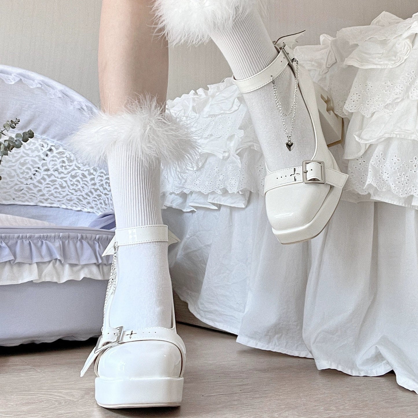 Bingo Lulu - Late Century Sweetheart - Punk Lolita High Heels Mary Jane Lolita Shoes