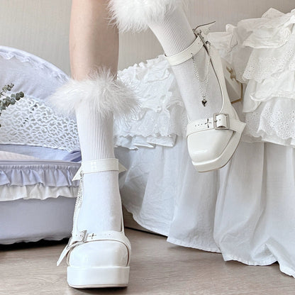 Bingo Lulu - Late Century Sweetheart - Punk Lolita High Heels Mary Jane Lolita Shoes