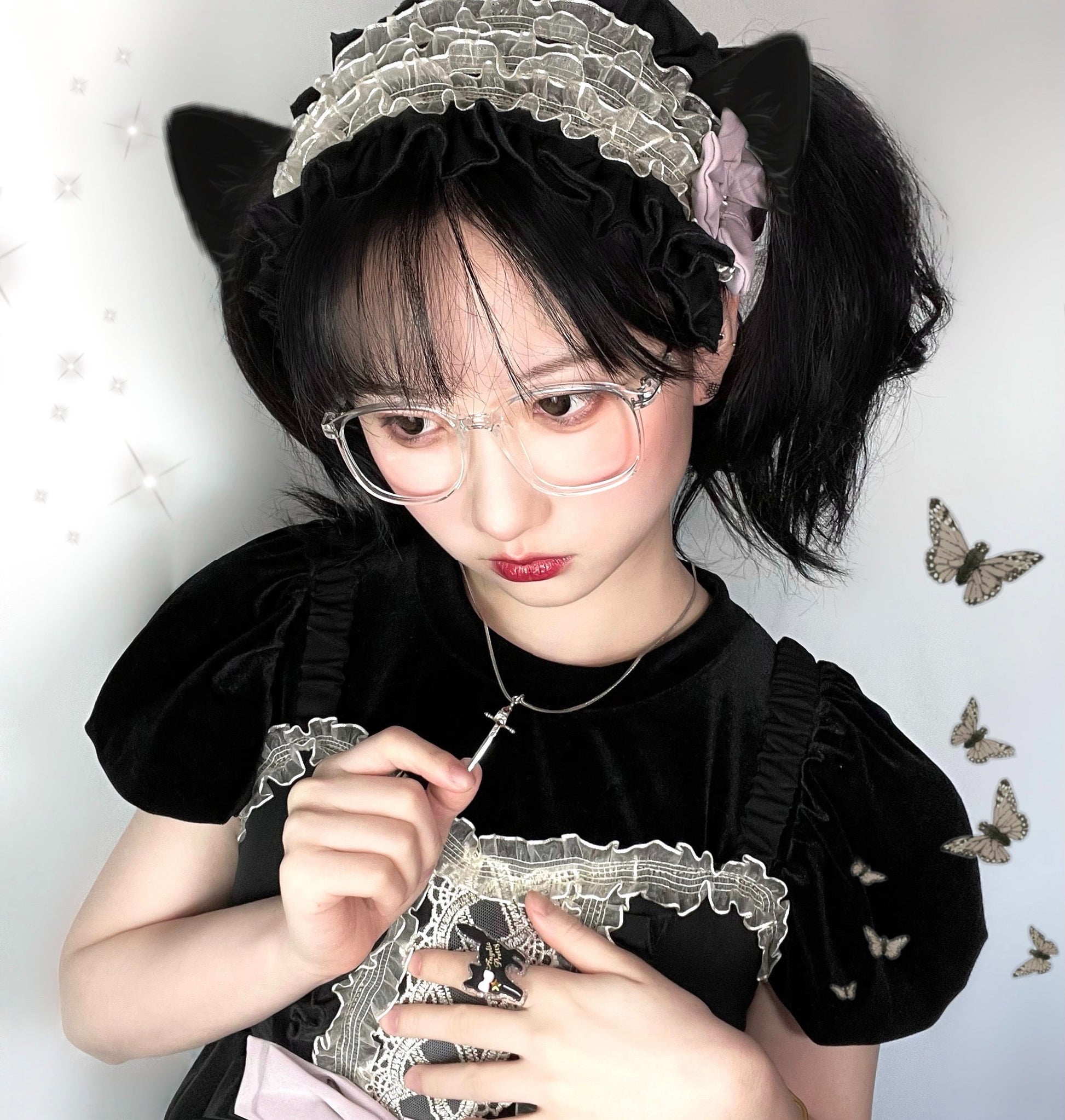 Eye Of White Crow - Sweet and Cool Lolita Headband KC