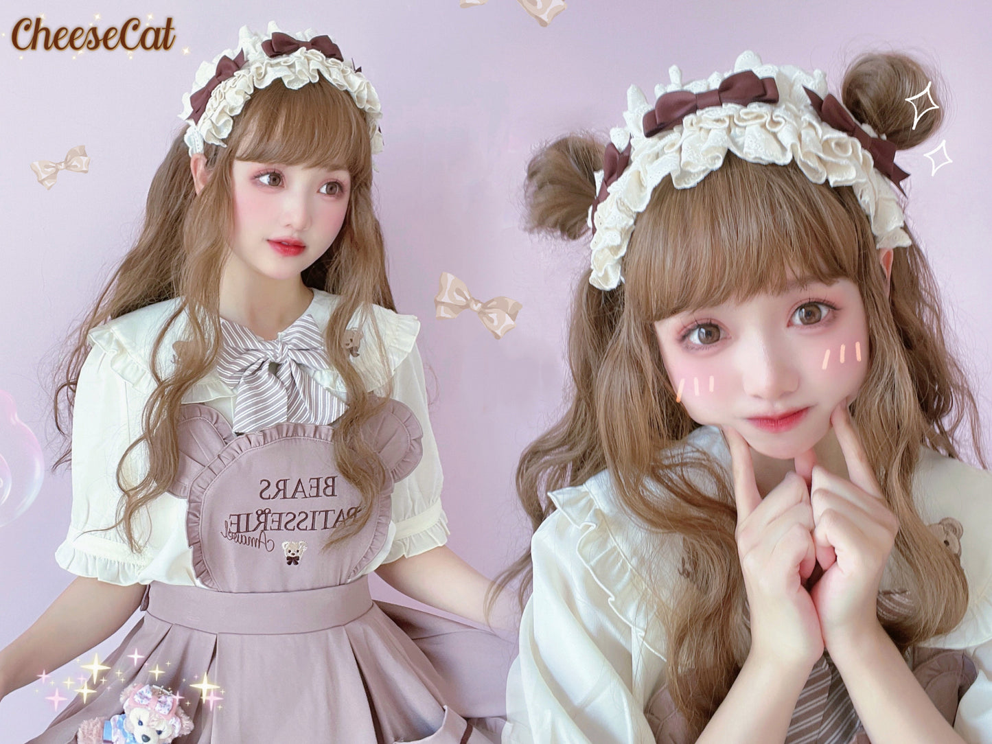 Cheese Cat - Doll Lullaby Tabby Cat Cotton Lolita Headdress
