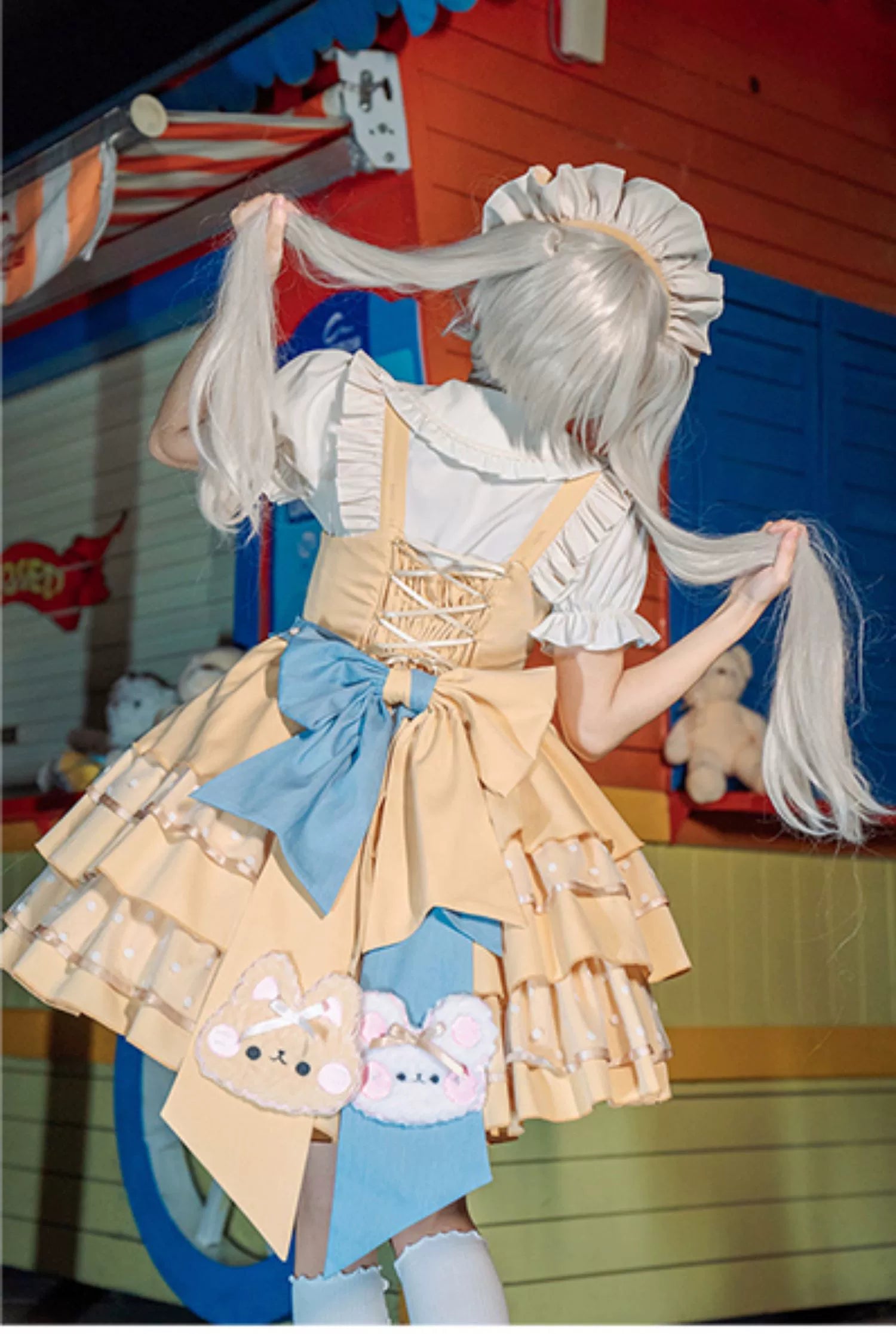 OCELOT - Bear Cheese - Sweet Lolita Jumper Dress Yellow Lolita JSK