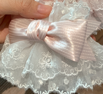 Roji Roji - Sweet Lolita Lace Bow Cuffs, Elastic Wrist